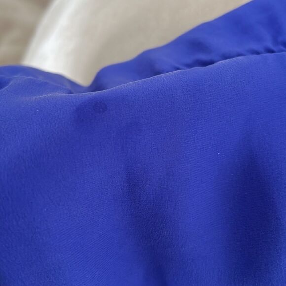Amanda Uprichard Silk Royal Blue Dress Sz S - Picture 9 of 10